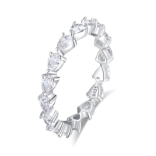 Radiant Heart Eternity Ring