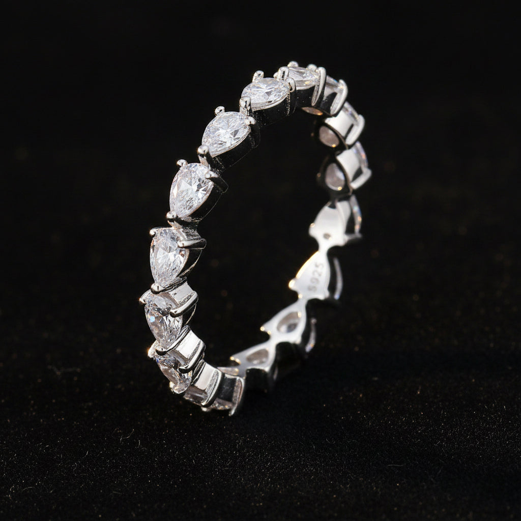 Radiant Heart Eternity Ring