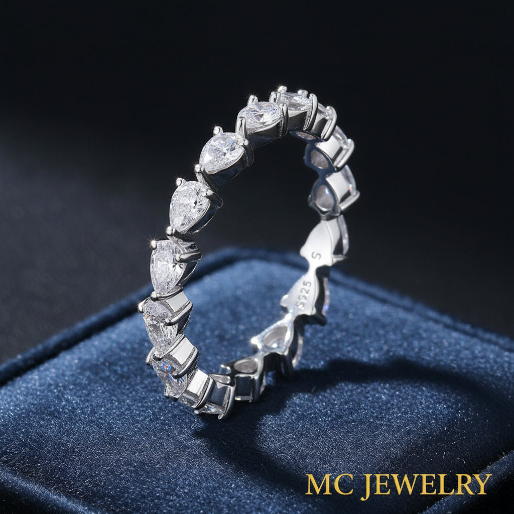 Radiant Heart Eternity Ring