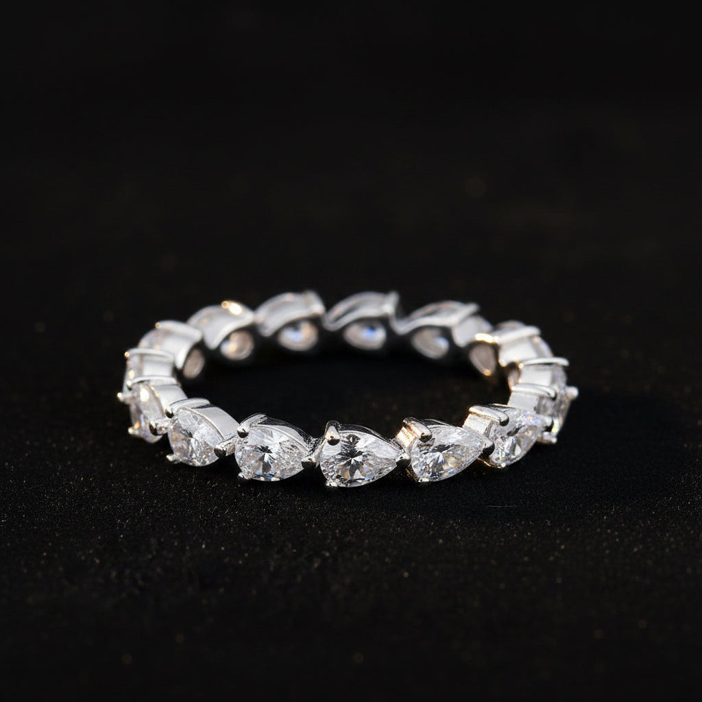 Radiant Heart Eternity Ring