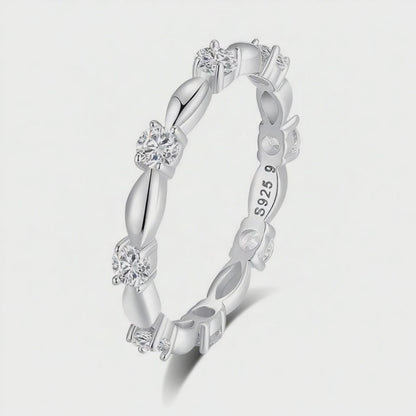 Silver Key Soul Ring | 925 Sterling Silver | CZ Ring