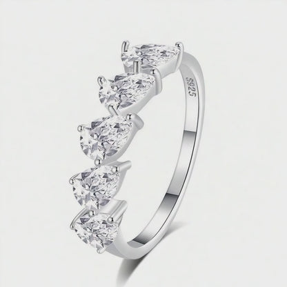 Silver Love Band | 925 Sterling Silver | CZ Ring