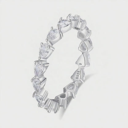 Radiant Heart Eternity Ring
